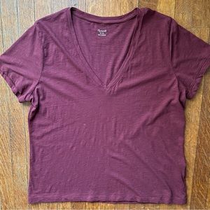 100% Cotton V-Neck T-Shirt